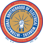 IBEW Local 1 union electrical contractor logo